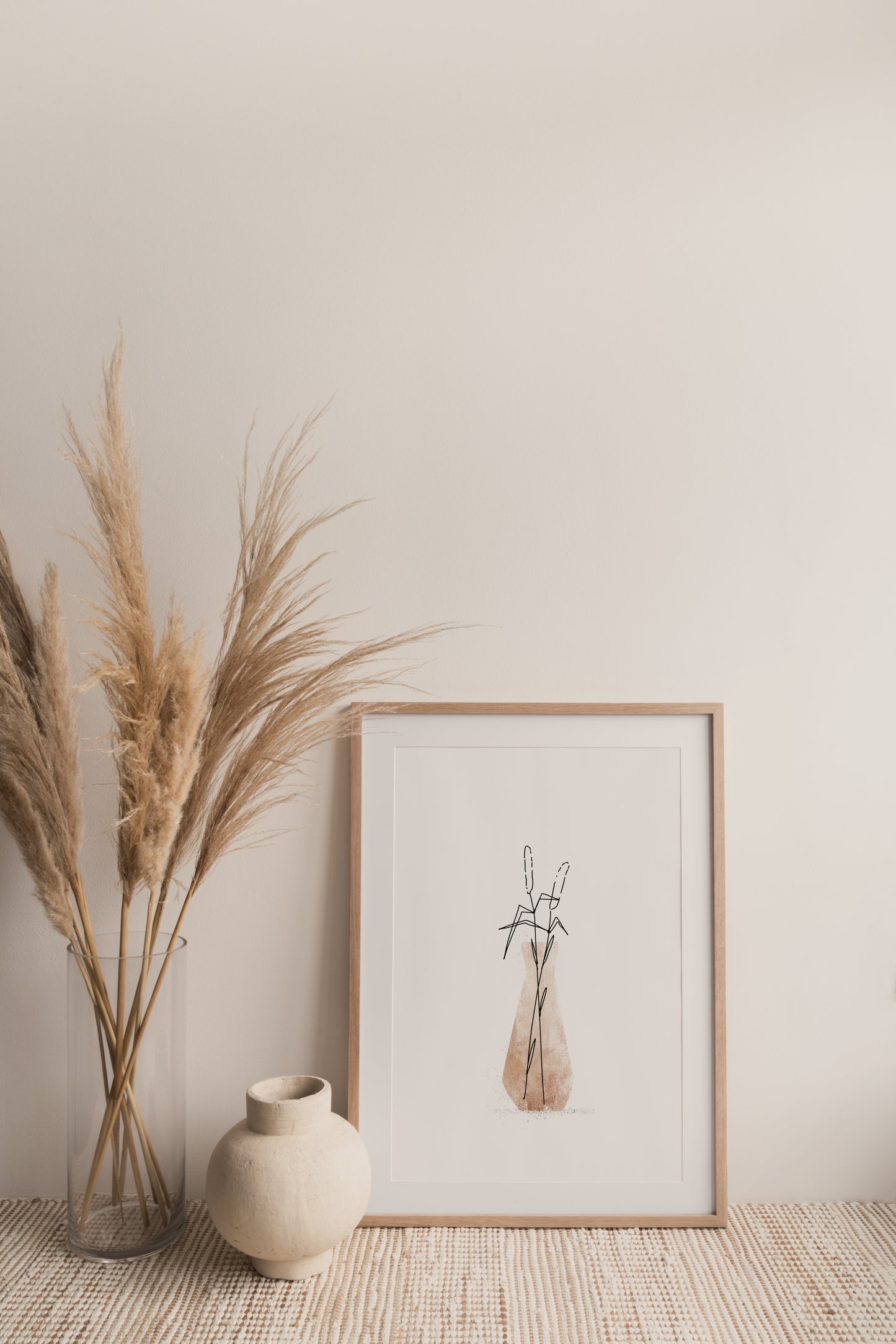 REEDS minimalist illustration print, Herbário RIMA lab