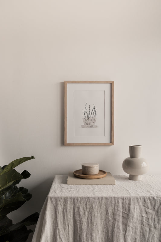 Wildflowers minimalist illustration print, Herbário RIMA lab