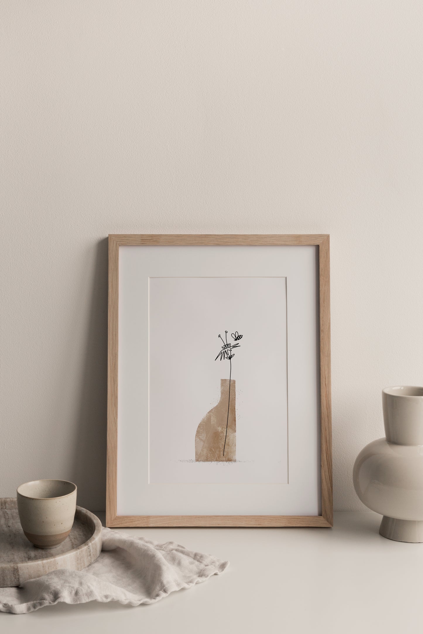 Chamomile minimalist illustration print, Herbário RIMA lab