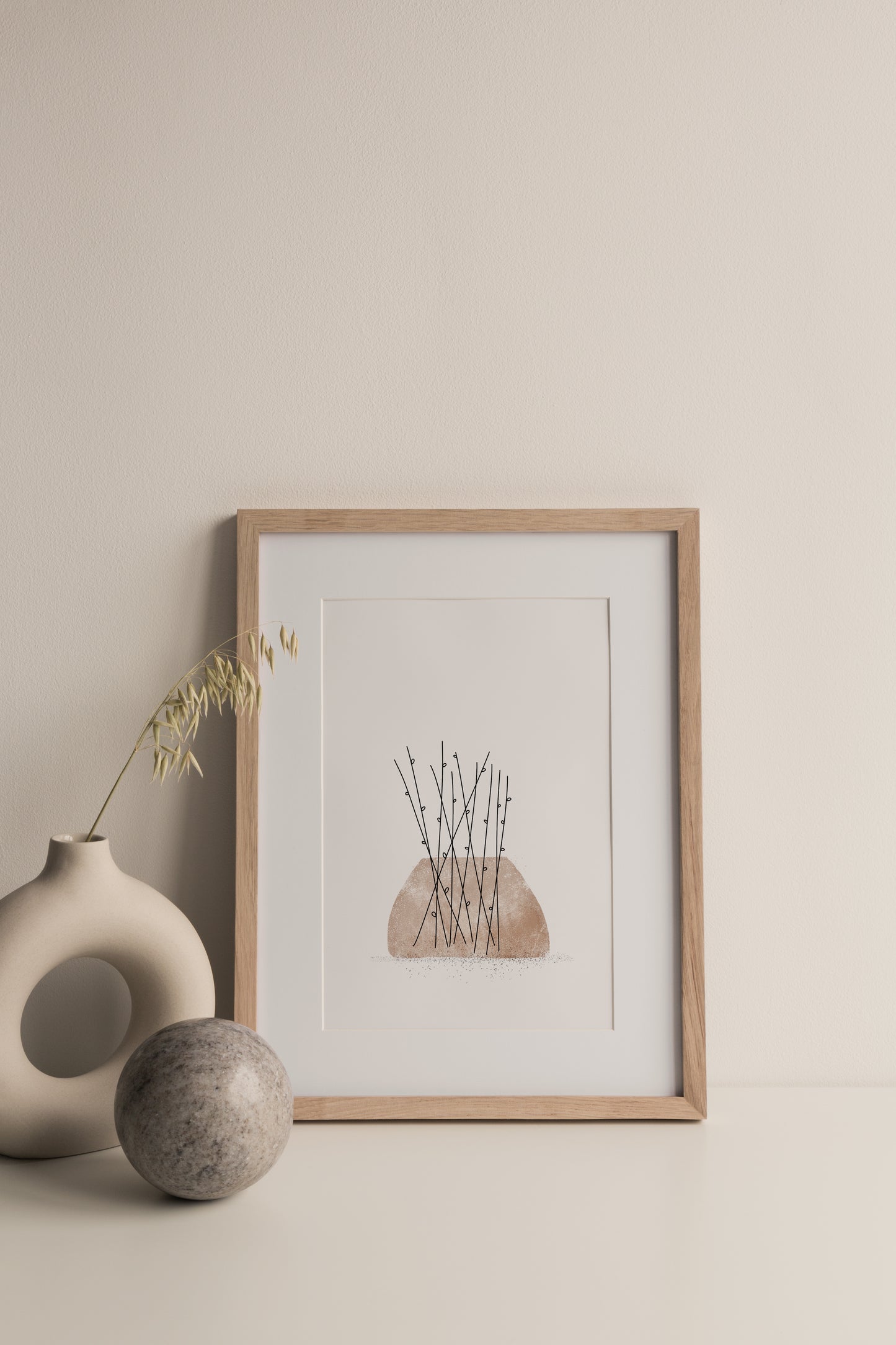 Willow minimalist illustration print, Herbário RIMA lab