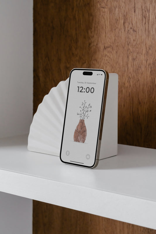 Baby's breath botanical wallpaper, Herbário by RIMA lab
