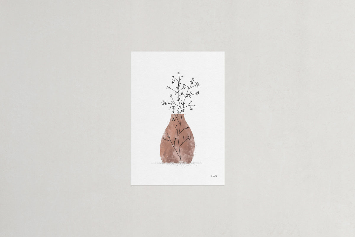 Baby's breath botanical art print, Herbário by RIMA lab