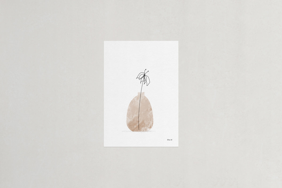Lily botanical art print, Herbário by RIMA lab