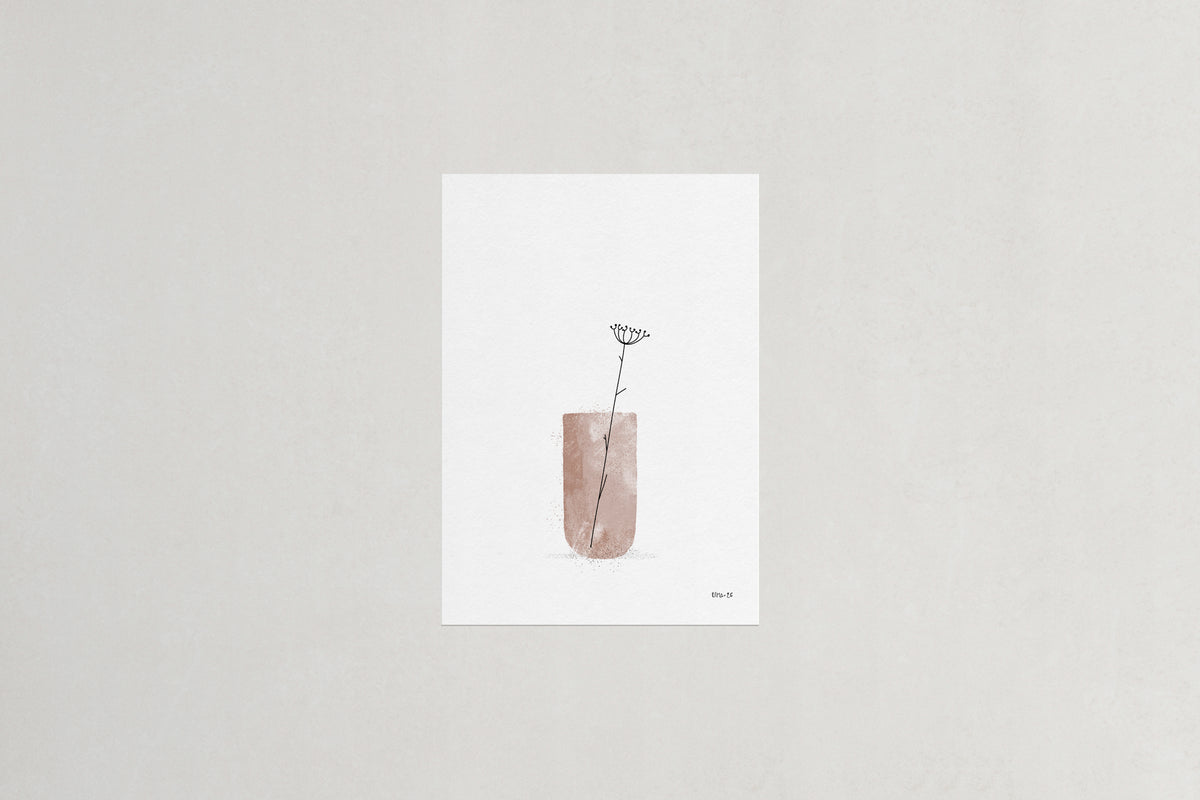 Sow thistle botanical art print, Herbário by RIMA lab