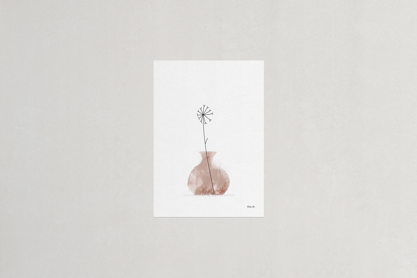 Dandelion botanical art print, Herbário by RIMA lab