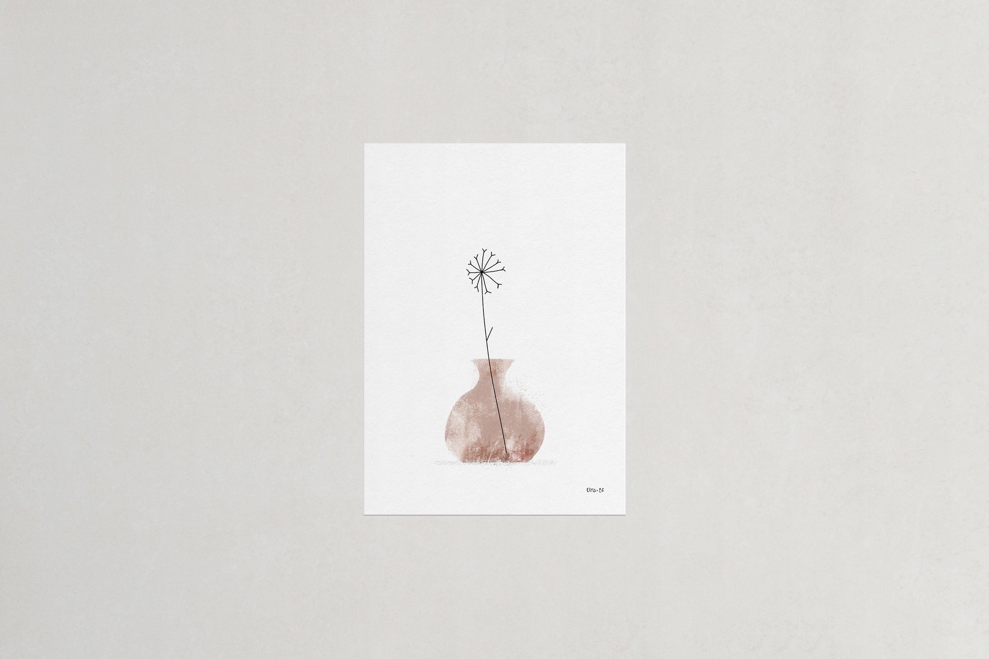 Dandelion botanical art print, Herbário by RIMA lab