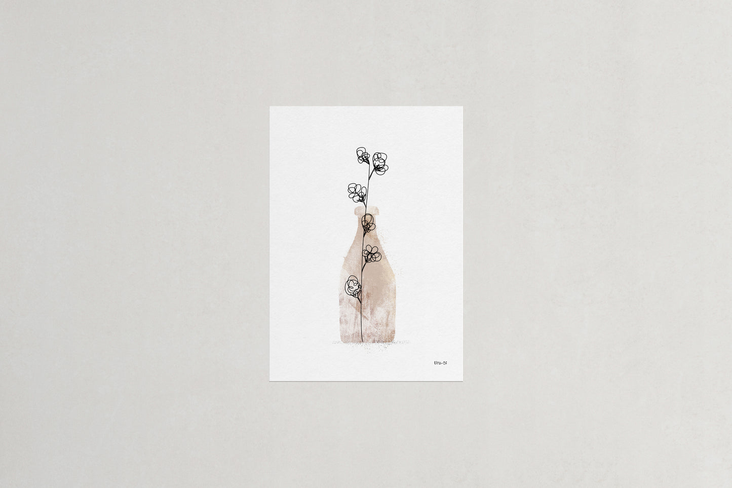 Cotton plant botanical art print, Herbário by RIMA lab