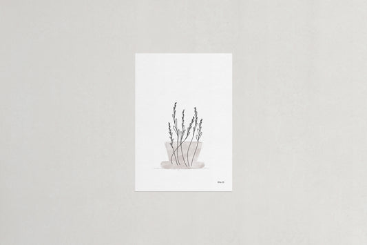 Wildflowers botanical art print, Herbário by RIMA lab