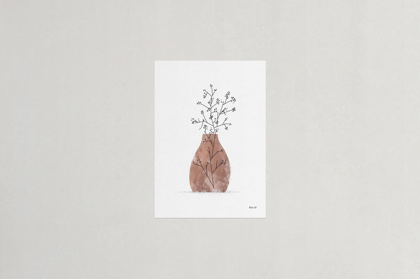 Baby's breath botanical art print, Herbário by RIMA lab