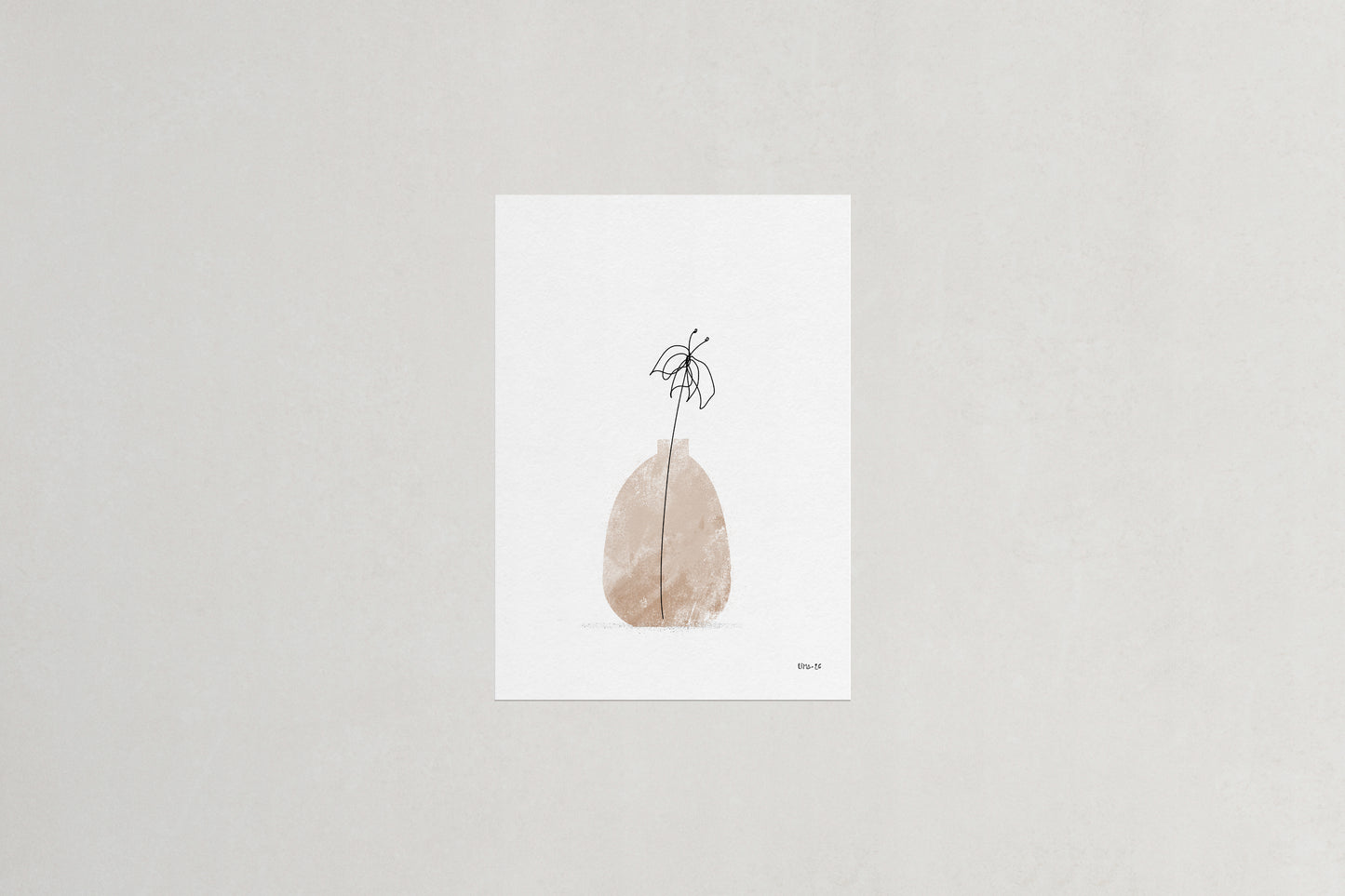 Lily botanical art print, Herbário by RIMA lab