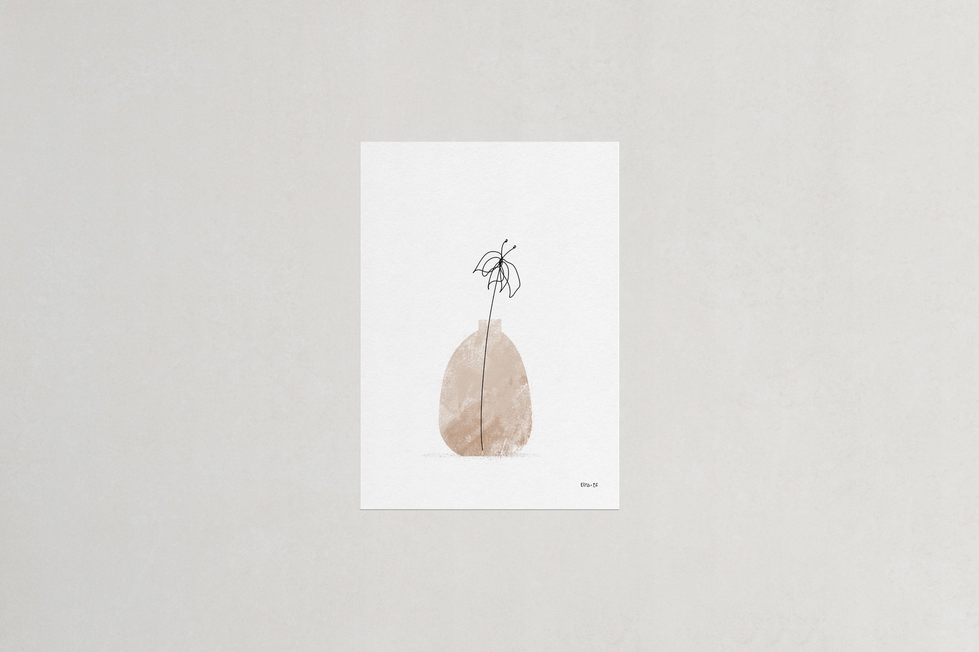 Lily botanical art print, Herbário by RIMA lab