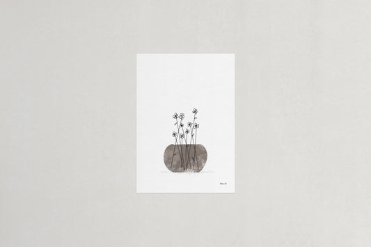 Daisies botanical art print, Herbário by RIMA lab