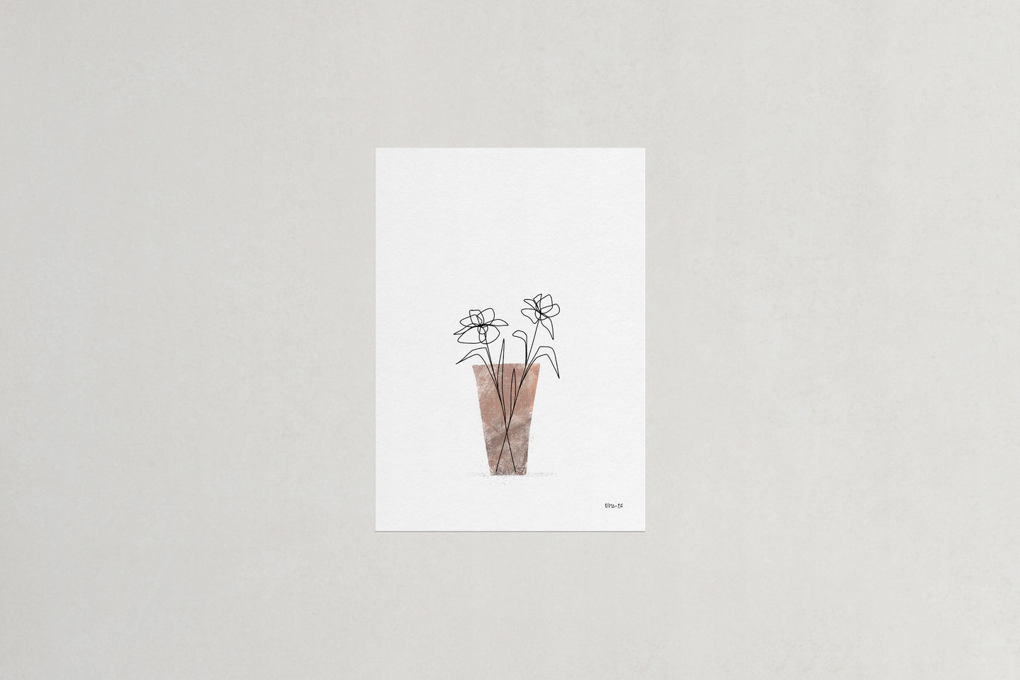Daffodil botanical art print, Herbário by RIMA lab