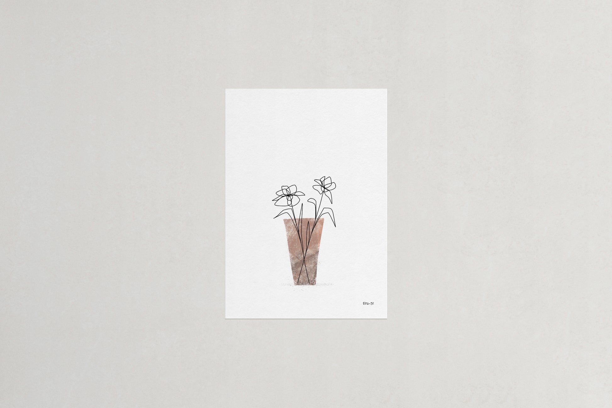 Daffodil botanical art print, Herbário by RIMA lab