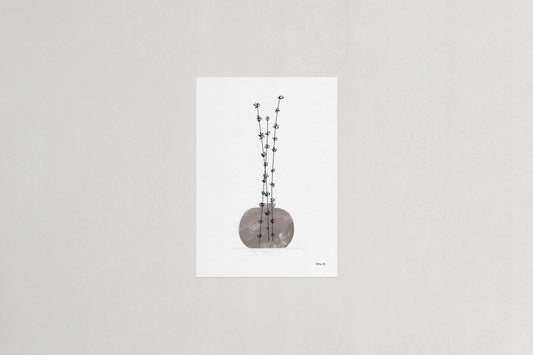 Cherry blossom botanical art print, Herbário by RIMA lab