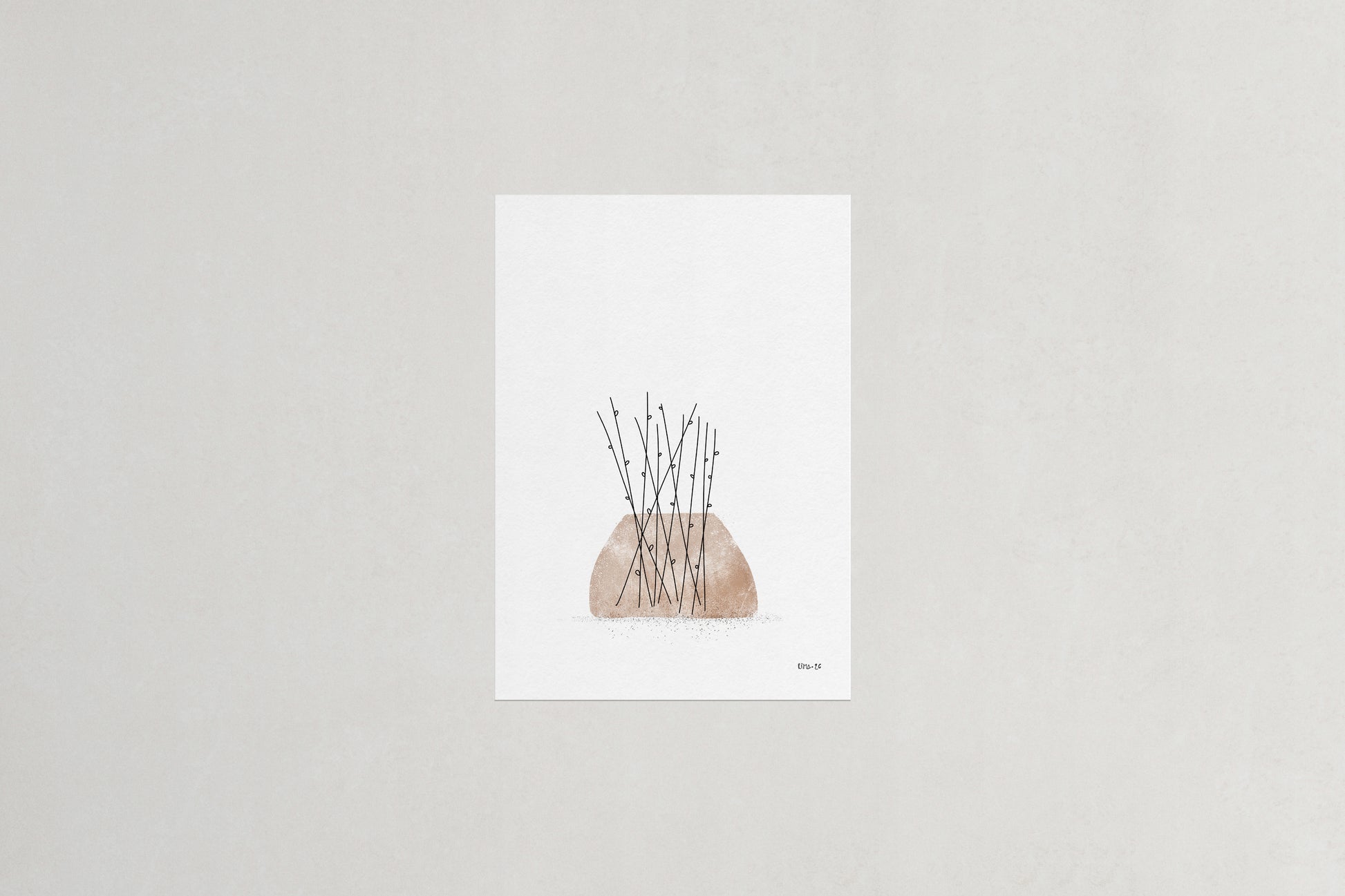 Willow botanical art print, Herbário by RIMA lab
