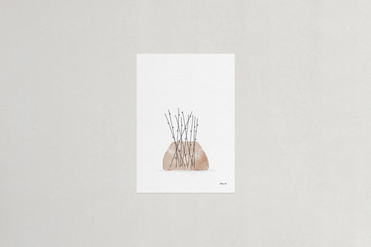 Willow botanical art print, Herbário by RIMA lab