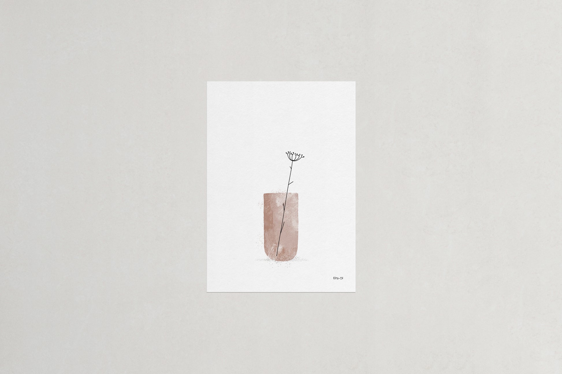 Sow thistle botanical art print, Herbário by RIMA lab