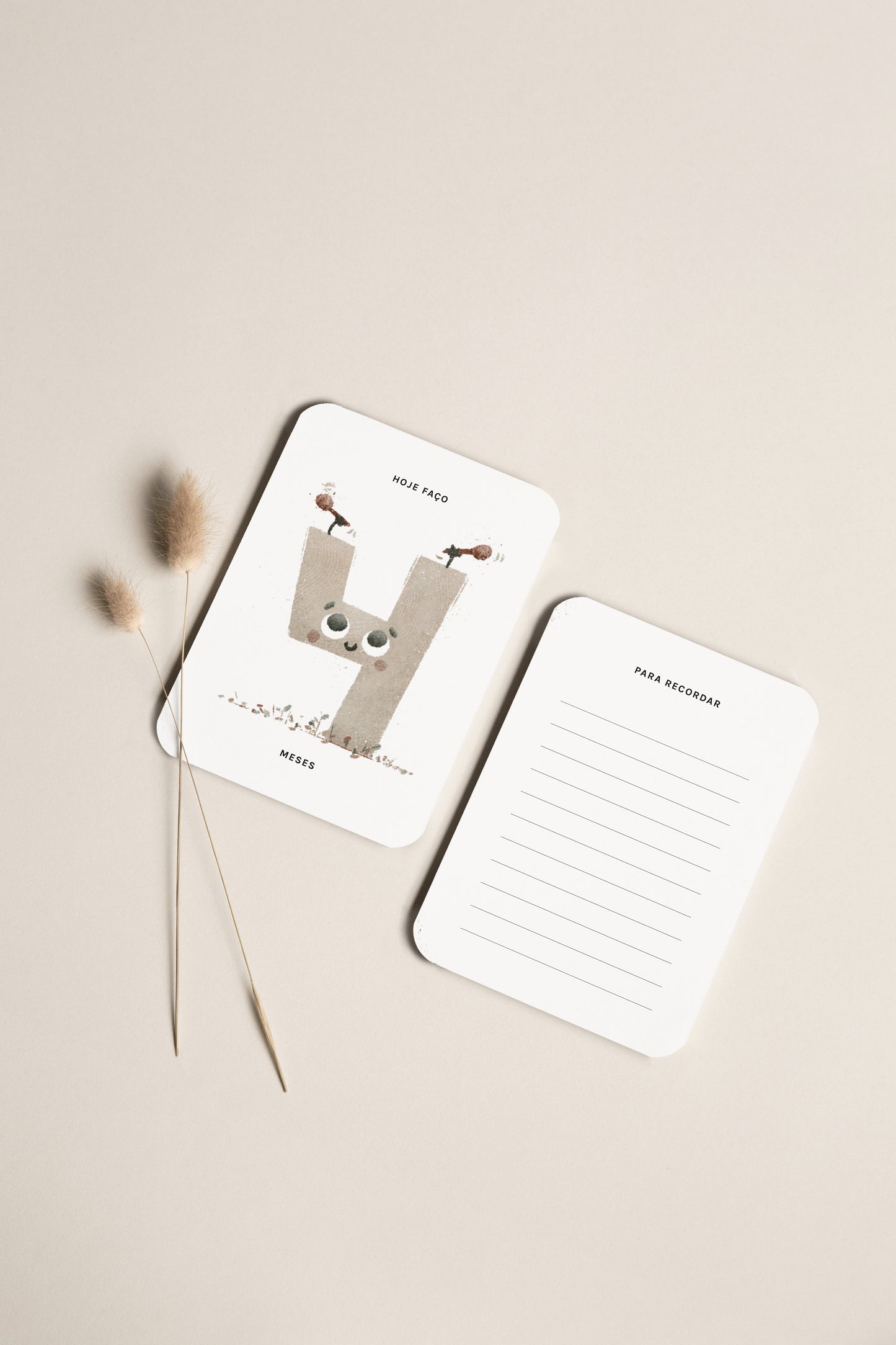 Milestone cards fabric pouch and cards, RIMA lab